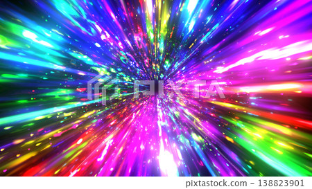 Sparkling, colorful, and focused line effect background 138823901
