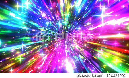 Sparkling, colorful, and focused line effect background 138823902