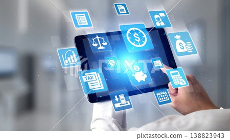 Modern accounting technology for digital finance Spire 138823943