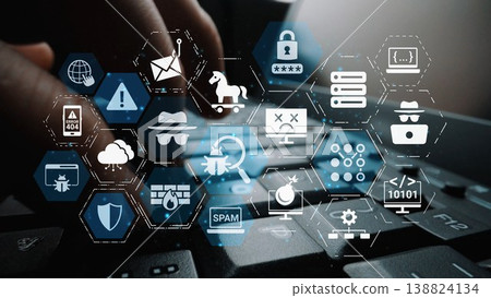 Virus and Malware Protection for Cybersecurity Funnel Virus and Malware Protection for Cybersecurity Funnel 138824134