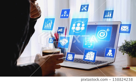 CRM Customer Relationship Management Platform with Data Analytic User Tool Spire 138824238