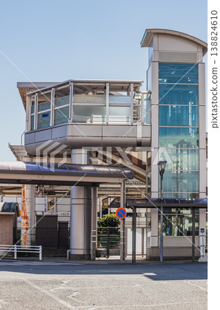 Scenery of the south exit of JR Yaizu Station on a sunny day (Shizuoka Prefecture) 138824610