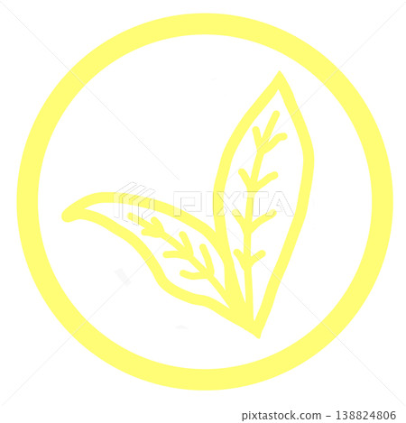 Simple tea leaf icon Simple tea leaf icon 138824806