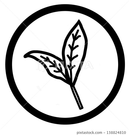 Simple leaf icon Simple leaf icon 138824810