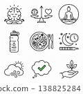 spa and wellness icon on white background 138825284
