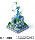 isometric city with earth 138825293