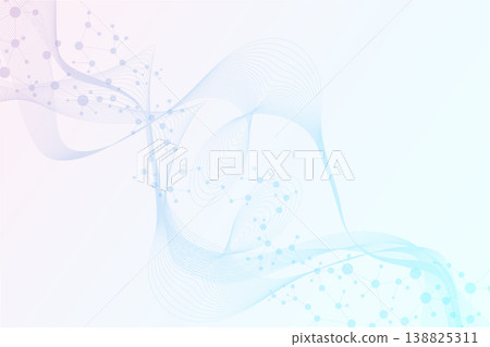 Structure molecule and communication Dna, atom, neurons. Science concept for your design. Connected lines with dots. Medical, technology, chemistry, science background. illustration. Structure molecule and communication Dna, atom, neurons. Science concept for your design. Connected lines with dots. Medical, technology, chemistry, science background. illustration. 138825311