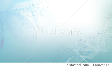 Structure molecule and communication Dna, atom, neurons. Science concept for your design. Connected lines with dots. Medical, technology, chemistry, science background. illustration. 138825313