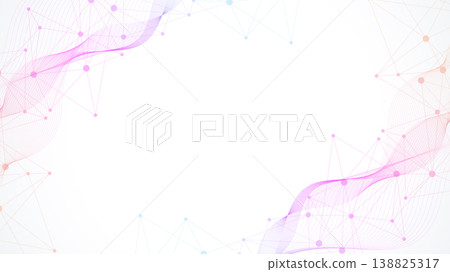 Abstract technology connect background lines and dots with hexagons. Modern hexagons technology concept design background. Vector illustration. Abstract technology connect background lines and dots with hexagons. Modern hexagons technology concept design background. Vector illustration. 138825317