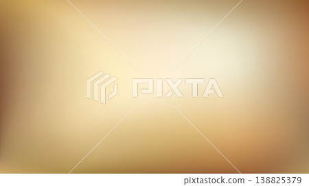 Golden background. Abstract light gold metal gradient. Vector blurred illustration. 138825379