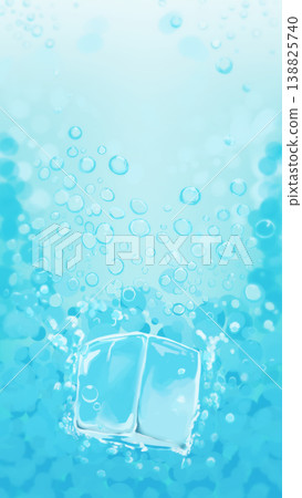 A background illustration depicting the refreshing feeling of cider bubbles and ice. A background illustration depicting the refreshing feeling of cider bubbles and ice. 138825740