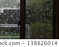Rain reflected in the window 138826014