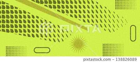 Modern and Dynamic Abstract Geometric Background with Halftone Dots Transition and Geometric Shapes. Sport Banner or Poster Backdrop Design with Texture Effect Modern and Dynamic Abstract Geometric Background with Halftone Dots Transition and Geometric Shapes. Sport Banner or Poster Backdrop Design with Texture Effect 138826089