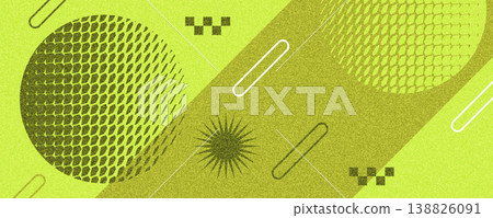Modern Geometric and Brutalism Background Design with Dynamic Halftone Dot Transition. Dynamic Sport Banner or Poster Design with Abstract Shapes Modern Geometric and Brutalism Background Design with Dynamic Halftone Dot Transition. Dynamic Sport Banner or Poster Design with Abstract Shapes 138826091
