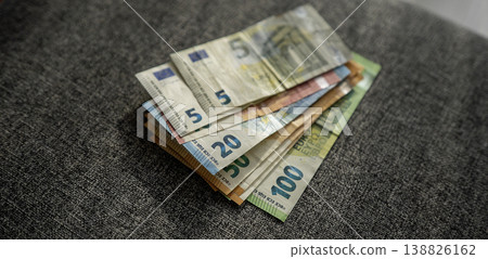 Euro banknotes in the hand Euro banknotes in the hand 138826162