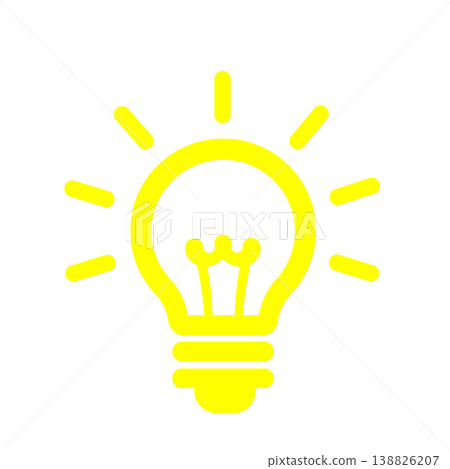 A lightbulb icon (yellow) symbolizing inspiration and ideas. A lightbulb icon (yellow) symbolizing inspiration and ideas. 138826207