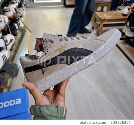 Yogyakarta, Indonesia - March 18th 2026 - Casual Modern Lifestyle Footwear Sneaker Yogyakarta, Indonesia - March 18th 2026 - Casual Modern Lifestyle Footwear Sneaker 138826265