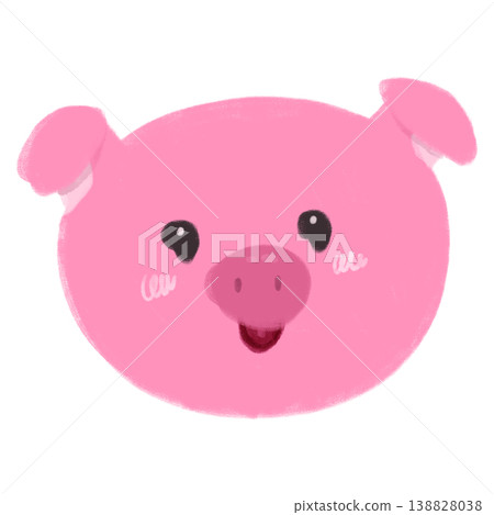 Pink Pig Cartoon Pink Animal Cartoon Farm Animals Pink Pig Cartoon Pink Animal Cartoon Farm Animals 138828038