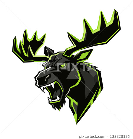 moose head mascot logo design vector template moose head mascot logo design vector template 138828325