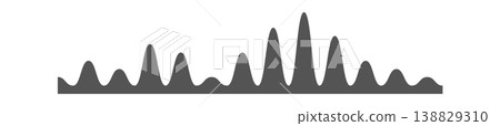Audio Waveform Peaks Equalizer Silhouette 138829310
