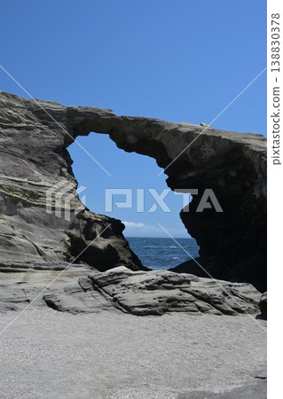 The blue sea seen from the Horseback Cave The blue sea seen from the Horseback Cave 138830378
