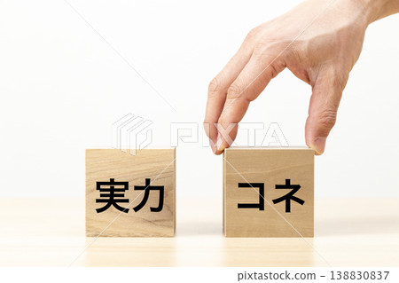 一隻手選擇寫著「連接」的方塊 一隻手選擇寫著「連接」的方塊 138830837