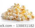 popcorn isolated on a white background 138831182