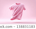 shirt template on the mannequin on the wall 138831183