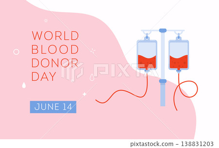 World Blood Donor Day vector background. World Blood Donor Day vector background. 138831203