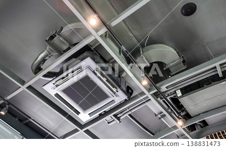 Ceiling mounted cassette type air conditioner 138831473