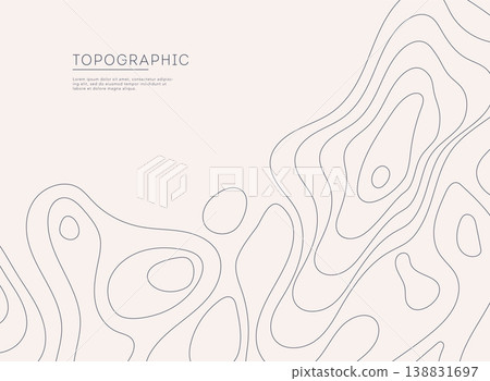 Topographic map background concept with space for your text. Topographic map contour background. Map mockup infographics. Topographic map background concept with space for your text. Topographic map contour background. Map mockup infographics. 138831697