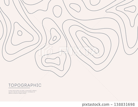 Topographic map background concept with space for your text. Topographic map contour background. Map mockup infographics. Topographic map background concept with space for your text. Topographic map contour background. Map mockup infographics. 138831698