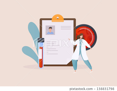 Medical record concept. Medical diagnosis, medical history, patient card. Medical record concept. Medical diagnosis, medical history, patient card. 138831798