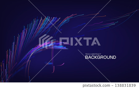 Abstract future ai background with blue big data and digital dots for tech and technology science presentation. Line cyber business network 3d backdrop. Connection graphic design. Abstract future ai background with blue big data and digital dots for tech and technology science presentation. Line cyber business network 3d backdrop. Connection graphic design. 138831839