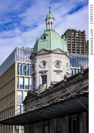 Smithfield market and modern buildings in London Smithfield market and modern buildings in London 138831915