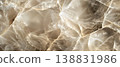 Abstract Shattered Glass with Glowing Golden Light 138831986