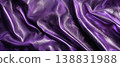Shiny Crumpled Purple Leather Texture 138831988