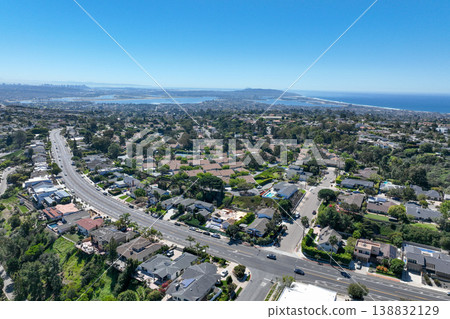 Aerial view of La Jolla Hills, San Diego, California, USA Aerial view of La Jolla Hills, San Diego, California, USA 138832129