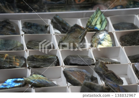 labradorite stone close up detail labradorite stone close up detail 138832967