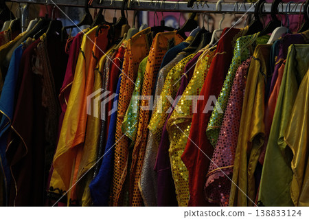 arabic clothes detail colorful decorated arabic clothes detail colorful decorated 138833124