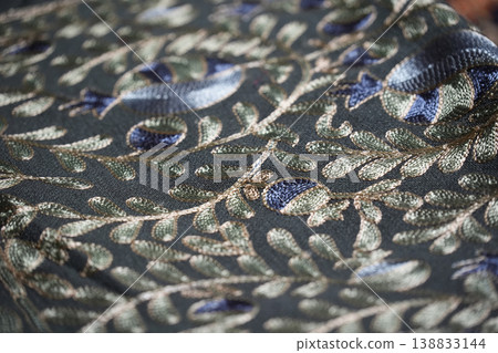 indian clothes detail colorful decorated 138833144