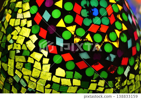 egyptian glass lamp detail close up egyptian glass lamp detail close up 138833159