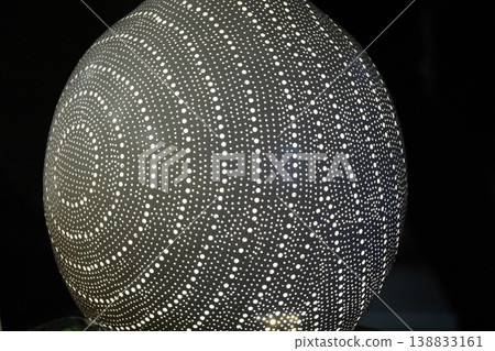 egyptian glass lamp detail close up egyptian glass lamp detail close up 138833161