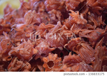 Hibiscus candied fruit detail close up Hibiscus candied fruit detail close up 138833175