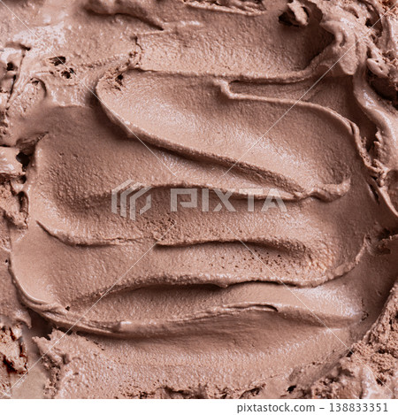Chocolate ice cream texture Chocolate ice cream texture 138833351