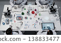 Artificial Intelligence in Scientific Research Laboratory, Scientists Working with Digital Data 138833477