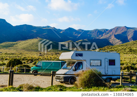 Caravan in Park Cabo de Gata, Spain Caravan in Park Cabo de Gata, Spain 138834065