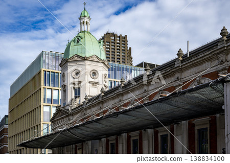 Smithfield market and surrounding buildings in London Smithfield market and surrounding buildings in London 138834100