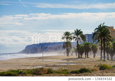 Urbanova beach near Alicante city in Spain Urbanova beach near Alicante city in Spain 138834182