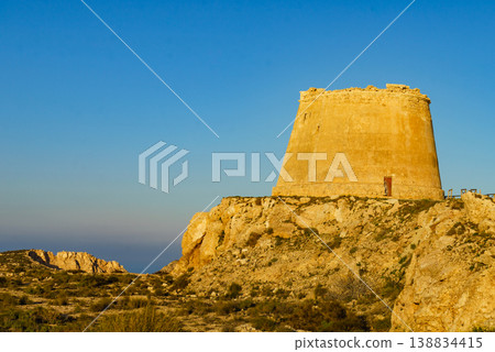 Mesa Roldan tower, Cabo de Gata, Spain Mesa Roldan tower, Cabo de Gata, Spain 138834415